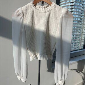 Aritzia Wilfred white top